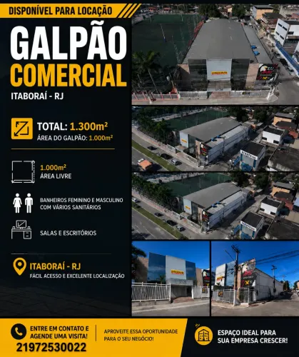 Galpão pra locação pra empresas e etc, já pronto pra igrejas