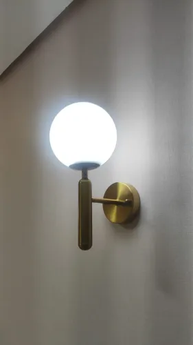 Arandela de Parede de metal dourado