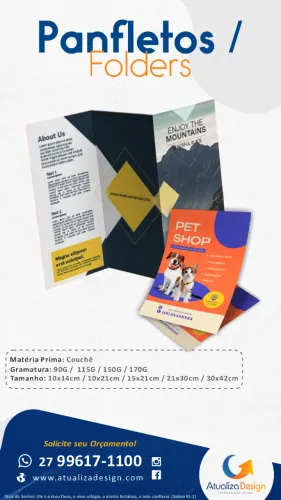 Panfletos / Folders - Solicite seu Orçamento!