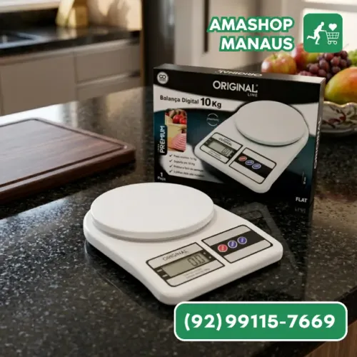 Balanca Digital De Cozinha 10kg Alta Precisao Dieta