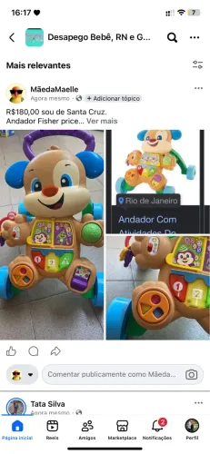 Empurrador, Andador, Fisher price. 