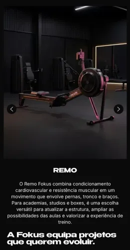 Simulador de Remo profissional FOKUS