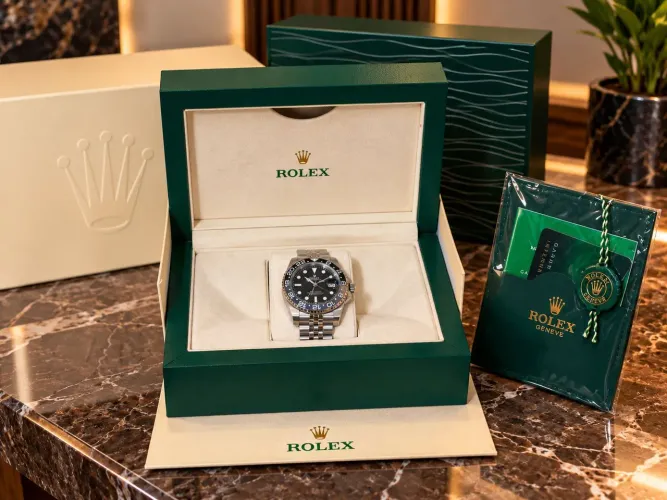 Relogio Rolex gmt Bruce wayne /C. Com a caixa