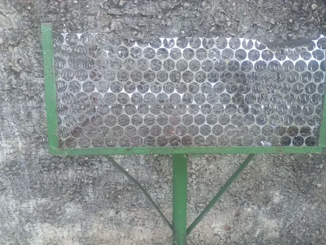 Lixeira de ferro e aço inox para vida toda 