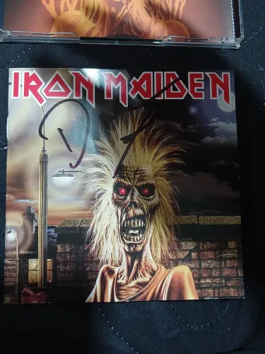 CD Iron Maiden autografado Paul d' Anno