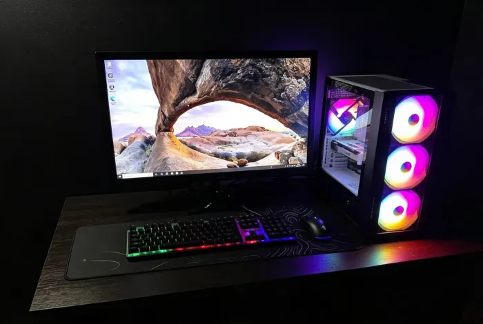PC GAMER RYZEN 5 5500+ RX 580+ 16 DE RAM DDR4+ SSD 512GB+ MONITOR 27PL FONTE 650W 80PLUS