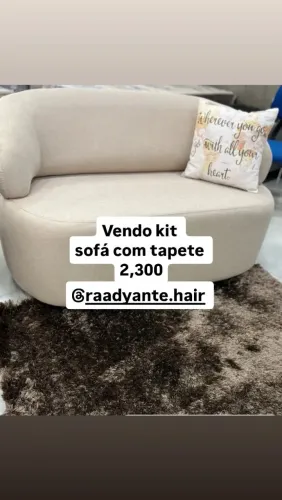 Vendo kit de sofá com tapete
