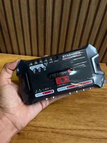 Processador de Áudio Digital  Equalizador Crossover Limiter Bluetooth STX2436 BT