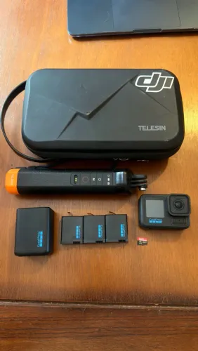 GoPro HERO 13 Black + Kit Completo | 3 Baterias + 128GB + Telesin