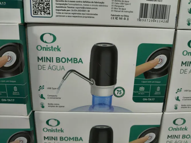 Bomba de água pra garrafão recarregável