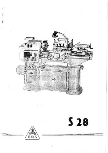 Manual Torno Tos S-28