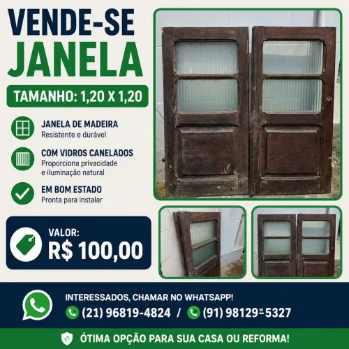Janela Madeira (Leia o anúncio)
