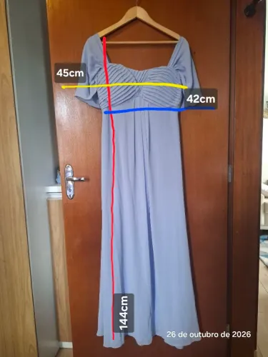 Vestido de festa azul