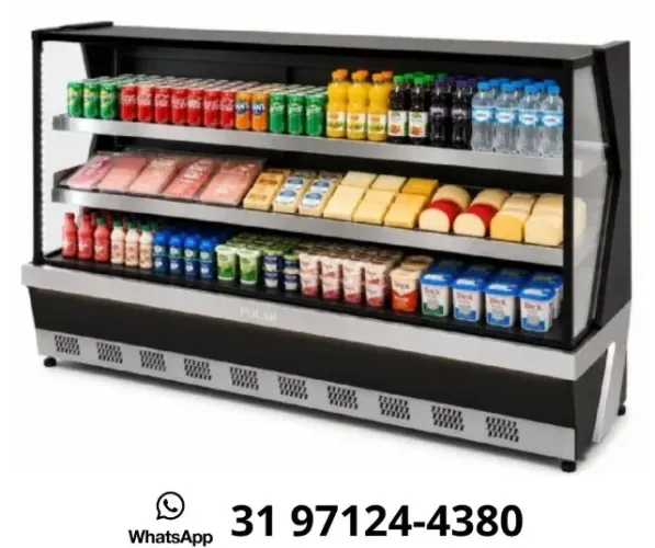 Balcão Refrigerado 1,85M com Iluminação Polar