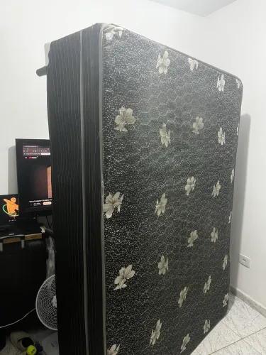 Cama box casal preta