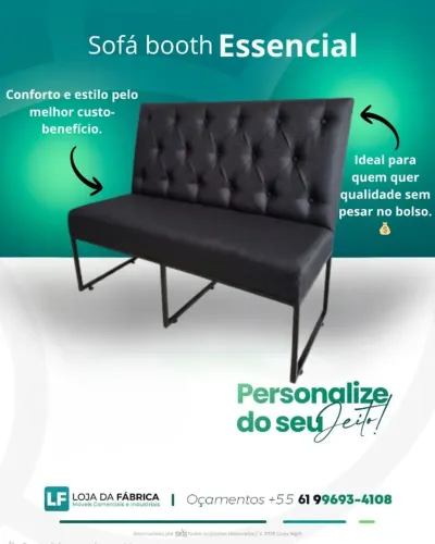 SOFÁ BOOTH ECONÔMICO