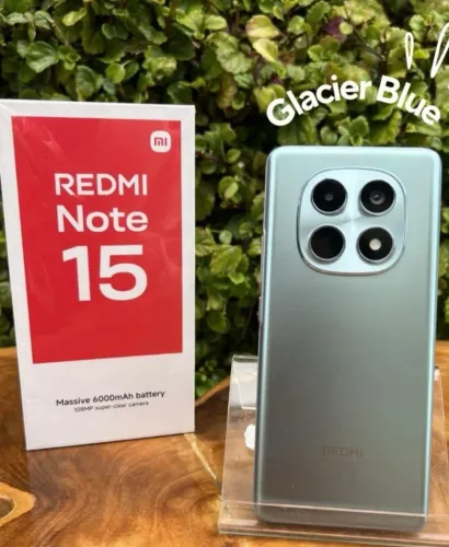 Redmi Note 15 - Lançamento -256/8 GLOBAL Azul ---- Bateria de 6.000Mah