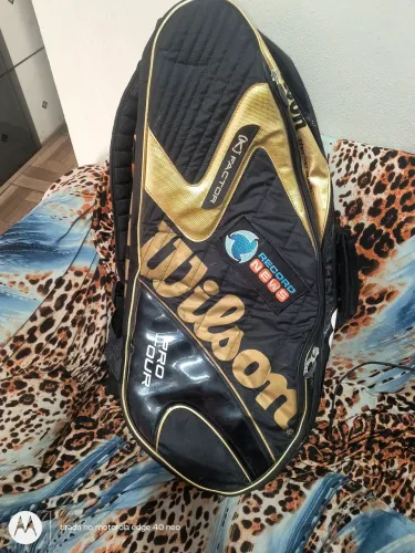 Mochila Raqueteira Wilson K factor pro tour com 3 compartimento aceito proposta R$130,00