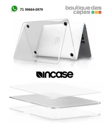 Capa Incase Hardshell Macbook Pro 13 até 2015 polegadas transparente slim