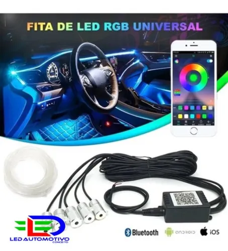 Fita Neon RGB Shock Light Painel Umiversal