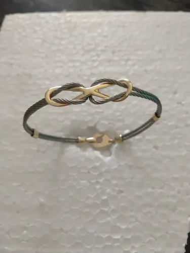 Pulseira Cabo náutico e moeda antiga 