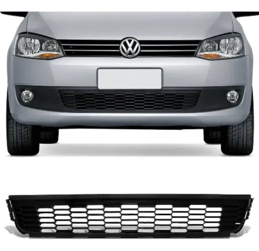 Grade Parachoque Volkswagen Fox 2010 à 2014 - Central Preto - Fipparts