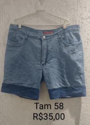 Bermuda jeans feminina Tam 58 