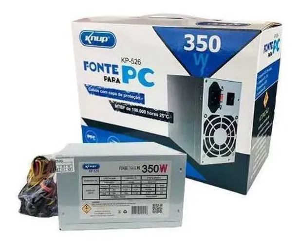 Fonte atx 350 w para PC Knup KP-526  127/220V