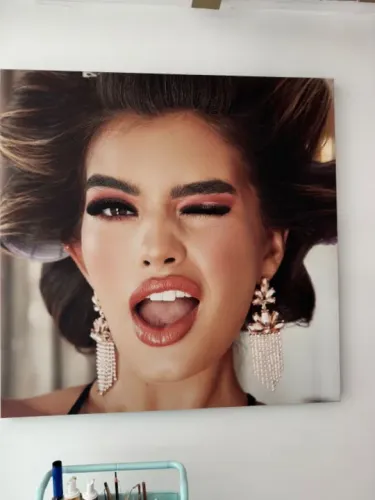 Quadro mulher beleza - canvas - feito na arte própria 