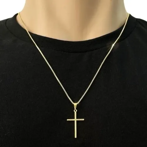 Corrente com crucifixo | folhado a Ouro