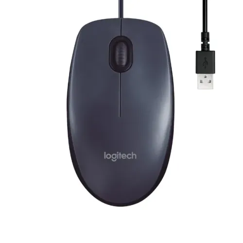 Mouse Óptico M90 USB 2.0 Preto 1000 DPI - Logitech Loja Coimbra Computadores Entregamos