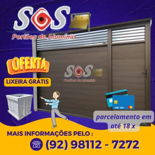 Portão de aluminio em promoção