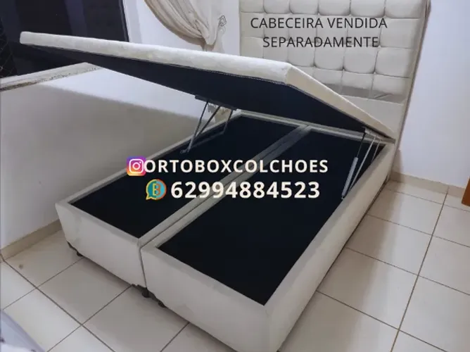 Cama Box Baú Casal bi partido em ate 10x no cartão