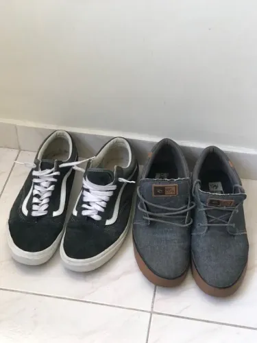Tenis 43 vans e RIP curl 43 149.00 cada estado de Novo