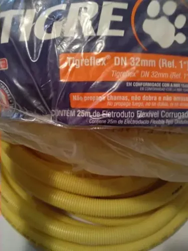 Sobra de obra! Eletroduto flexível corrugado Tigre 1" Novo