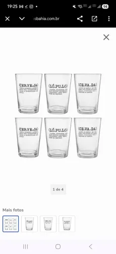 Jogo de 6 copos (Caldereta) - 300ml - Home Style