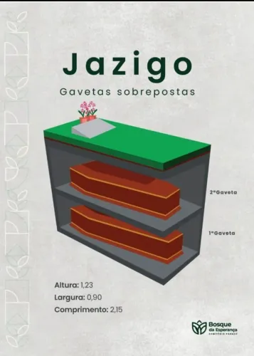 JAZIGO 2 GAVETAS BOSQUE DA ESPERANÇA 
