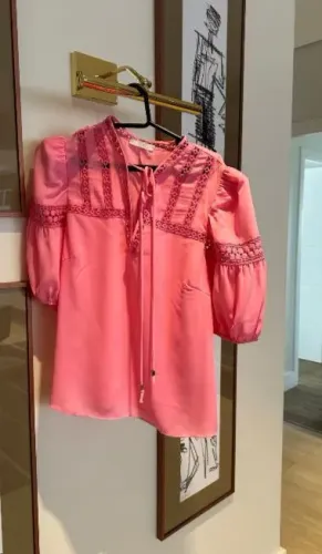 Blusa rosa manga 3/4