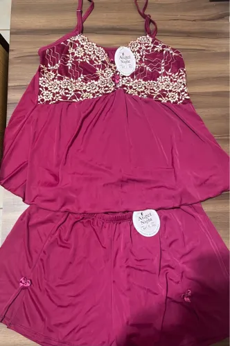 Pijama baby doll novo, com etiqueta