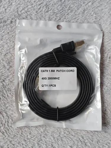 Cabo de Rede Cat8 1,5m R$ 40,00 / 2m R$ 50,00 - 40gbps