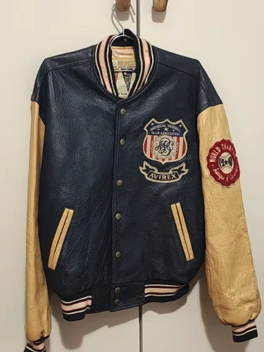 Jaqueta Avirex de Couro, Vintage. All Star 1947