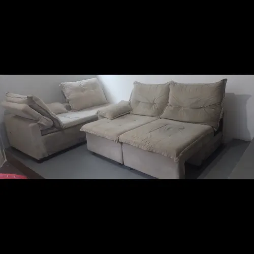 Sofá retrátil 3 lugares