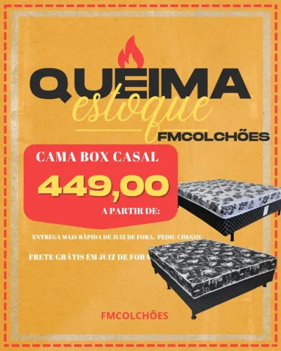 Cama Box Casal a partir de R$449,00