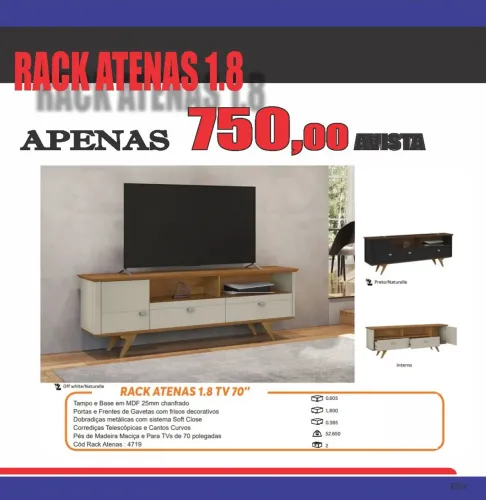 RACK ATENAS 1,80CM