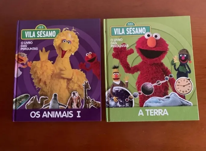 2 livros de perguntas vila sésamo