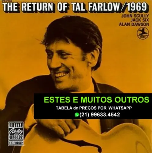 3 Cds do guitarrista de Jazz Tal Farlow.Mais de 900 cds e dvds disponíveis.