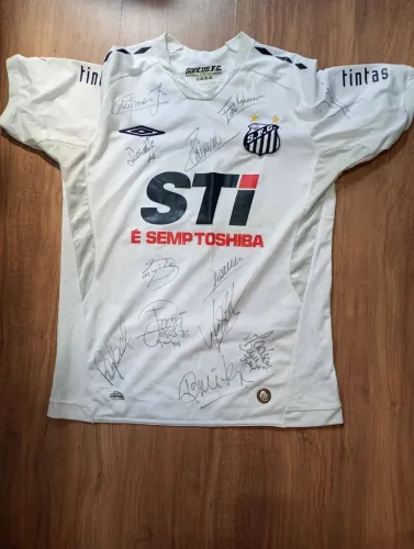 Camiseta Santos  Autografada  (troca/venda) 