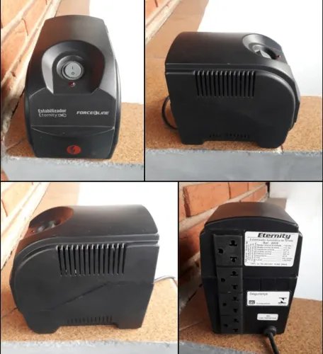 Estabilizador  "ETERNITY  Force Line" (110 v 300 va) pouco uso em bom estado!