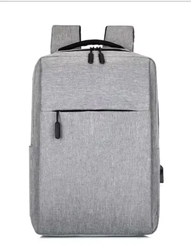 Mochila Unissex Cinza - Para Notebook (ENTRADA USB).