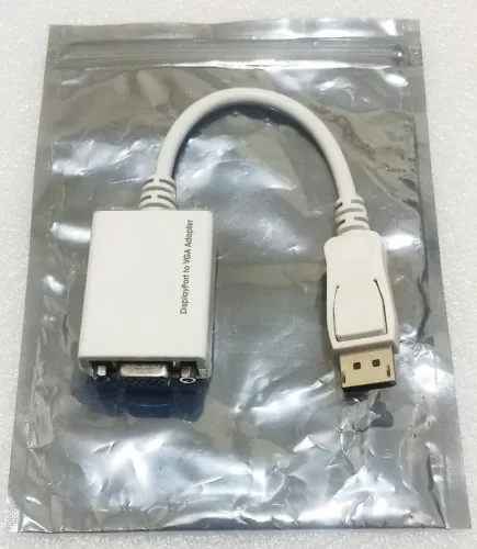 DisplayPort para VGA ORIGINAL NOVO - 1080P 60HZ - Transforma o Displayport do PC em VGA